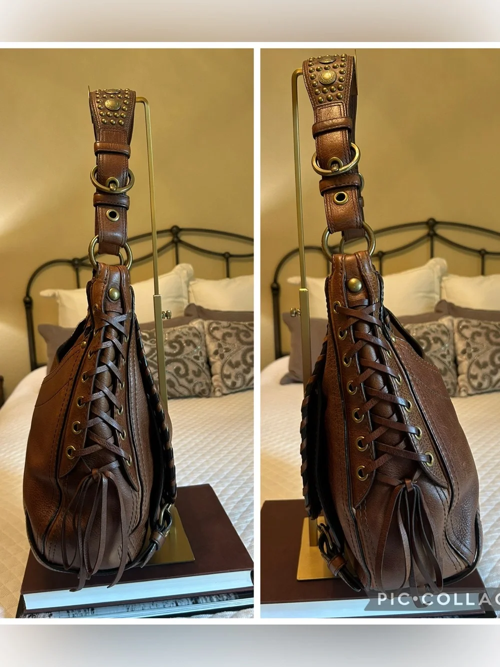 Coach Chelsea Abbey Lace Hobo in Brown No. C0793-10971 - Picture 7 of 16